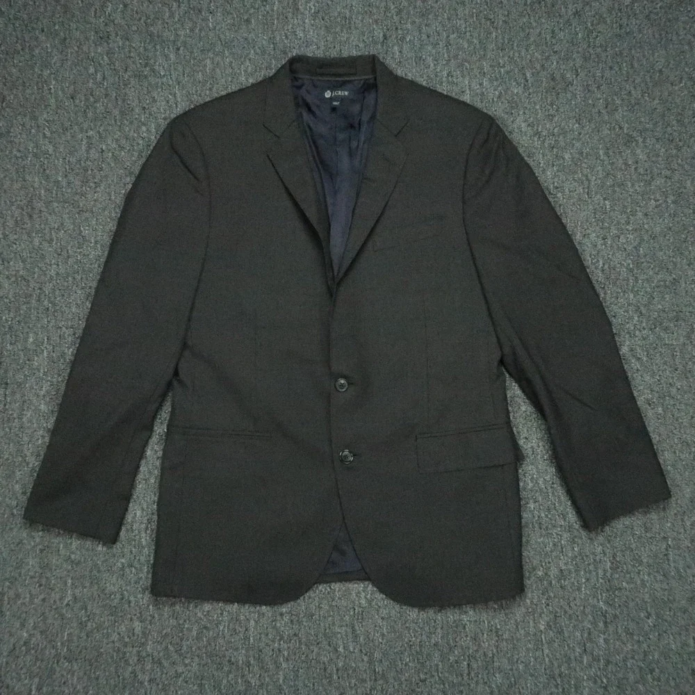 J‎ Crew Blazer Mens Large 40S Gray Ludlow Loro Piana Super 120s Italian Wool